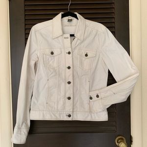 Eddie Bauer Tall White Denim Jacket